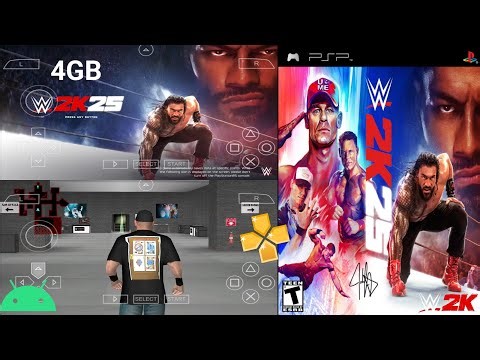 WWE 2K25 PSP Game For PPSSPP Emulator On Android Gameplay ‪@HADYModder‬