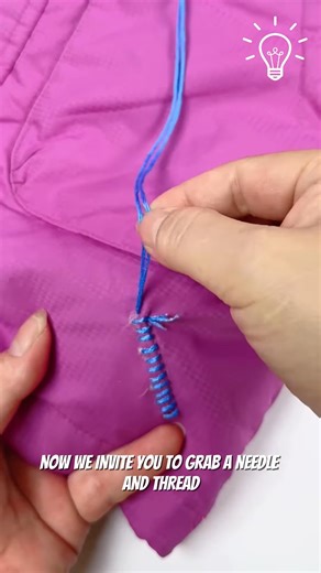 Learn how to fix a tear in clothes🪡🧶 | Home Try