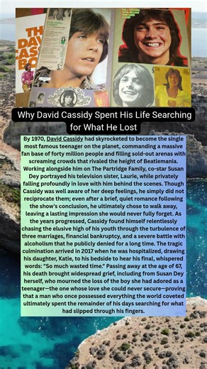 Why David Cassidy Spent His Life Searching for What He Lost