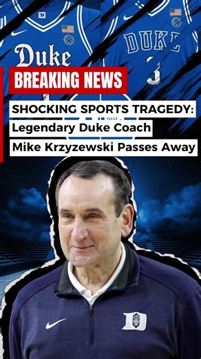 A legend gone… but never forgotten 🕊️ #MikeKrzyzewski #CoachK #DukeBasketball #NCAA #BasketballLegend