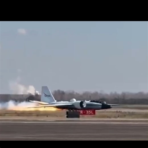 Five Oaks Creative on Instagram: "✈️ NASA WB-57 | Gear-Up Landing — Real-World Test of Design & Training This is not a movie scene. This happened yesterday. A NASA WB-57 high-altitude research aircraft executed a gear-up (belly) landing at Ellington Field, Texas, after a mechanical failure prevented the landing gear from deploying. The aircraft touched down under control, slid to a stop, and both crew members exited safely. From a technical standpoint, this was a textbook demonstration of aircra