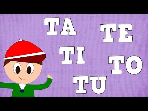 Sílabas TA TE TI TO TU - Syllable with T - Vídeos para niños