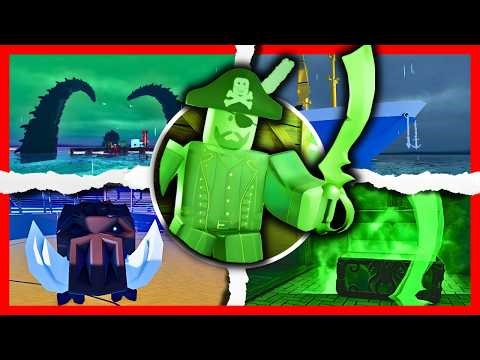 100 Days At Sea ALL BOSSES & RAIDS - ROBLOX [4K60FPS]