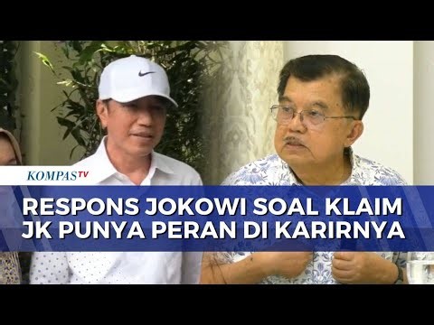 Responding to JK's statement with a smile, Jokowi said: "I'm just a villager." | KOMPAS MALAM