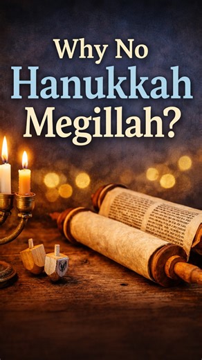 Why don’t we read a Megillah on Hanukkah? The Hanukkah story takes place after the era of biblical prophecy, when the canon of Tanakh was already closed. While the events are preserved in books like First and Second Maccabees, the Rabbis chose a different way to remember Hanukkah. Instead of a text we read once a year, we return to the story through light, prayer, and practice. Some Yemenite communities actually do have a Megillat Hanukkah, and we’ll tell you all about it in our next video. #han