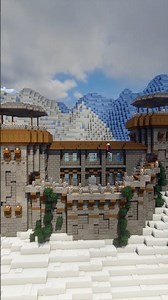 Minecraft Snowy Castle (Part 2) | Upgrading the Winter Fortress ❄️🏰✨