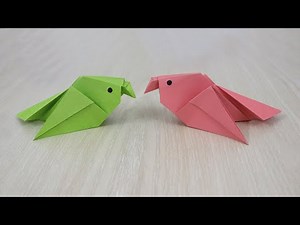 How to Make Cute Origami Bird - Paper Bird Making Step by Step
