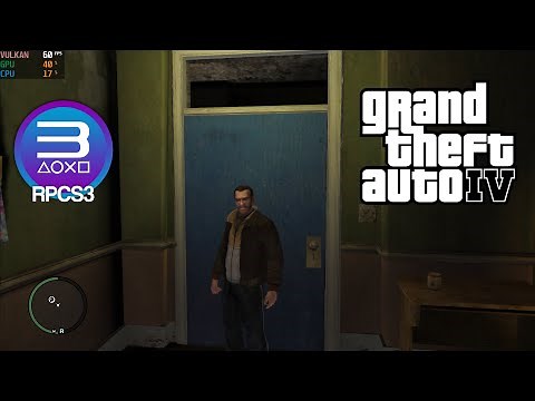 RPCS3 0.0.19-13068 | Grand Theft Auto IV 4K FSR 60FPS Unlock | PS3 Emulator PC Gameplay