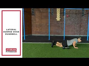 CrossFit Movements - How to do a Lateral Burpee Over Dumbbell