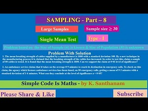 #sampling 8 , #samplingProblemWithSolution , #SamplingTheory , #samplingtecniques ,