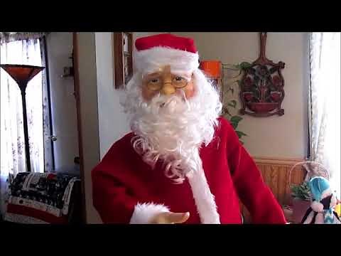 Life Size Animated Dancing Singing Santa Claus Christmas Decoration English Version