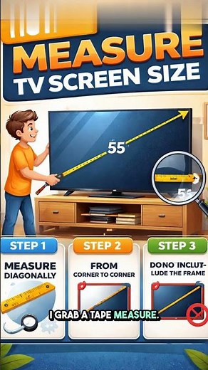 How to Measure TV Screen Size Correctly? #tvsize #screensize