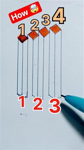 How many stairs ❓🤯 3 or 4🤯#youtubeshorts #shortvideo #shorts #art #drawing