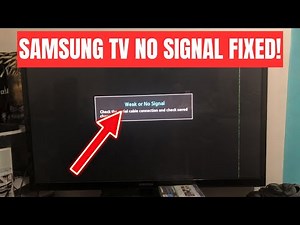 Samsung TV No Signal Problem? Try These Fixes