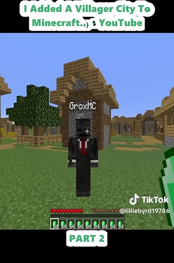 I Added A Villager City To Minecraft... - YouTube (2) | Grox