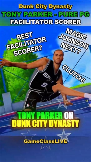 Yup. Tony Parker on Dunk City Dynasty #basketball #nba #dunkcitydynasty