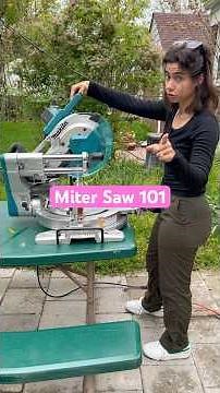 Here is how to use a miter saw! #powertools