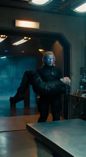 Another robotic clone has brought one of the defeated red clones for experimentation. #sciencefiction #suspense #group7 #aistory #future