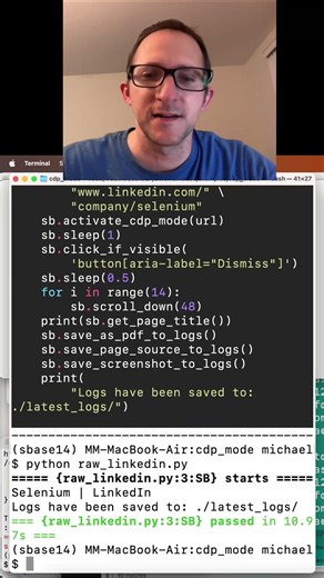 Scraping LinkedIn to PDF with Python! #shorts