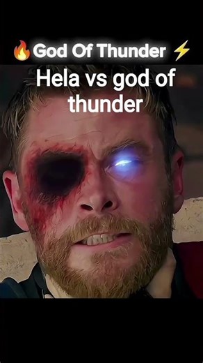 god of thunder vs hela thor 1st time odin force use