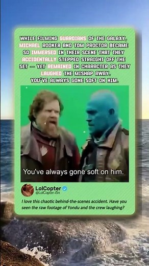 Hilarious Guardians Of The Galaxy On-Set Accident You Never Knew! 🎬 #MCU #MovieBloopers