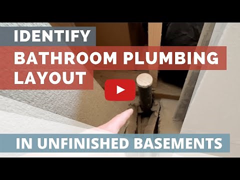 How to Identify Bathroom Plumbing Drain Layout in an Unfinished Basement in Utah