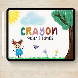 Crayon Procreate Brush Set, Doodle Brushes, Coloring Brush, Digital Paint Brushes,fun Brush, Line Brush, Procreate Digital Brushes, Letter - Etsy Canada