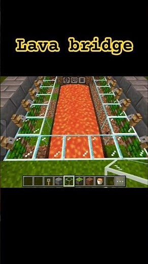 minecraft automation lava bridge#minecraft #gaming #viralminecraft