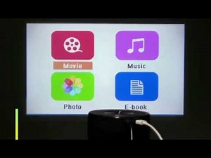 Ultra mini portable led projector T200 iphone wirecast function review