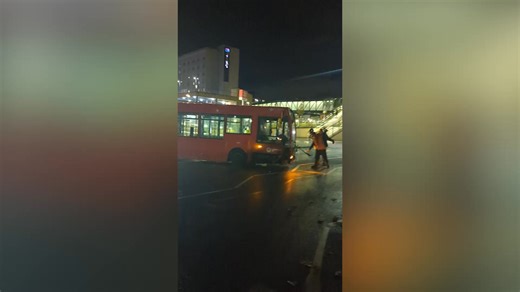 A dramatic video shows the aftermath of a bus crash in London, which left 8 people needing medical attention. The H25 service smashed into a block of flats in Feltham, West London on Monday. | LondonWorld
