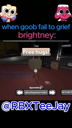 when griefer goob fail to grief brightney on #dandysworld #roblox