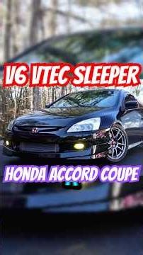 The Ultimate Vtec Honda. The Accord Coupe J-Series V6. #vtec #honda #cars #auto #accord #carreview