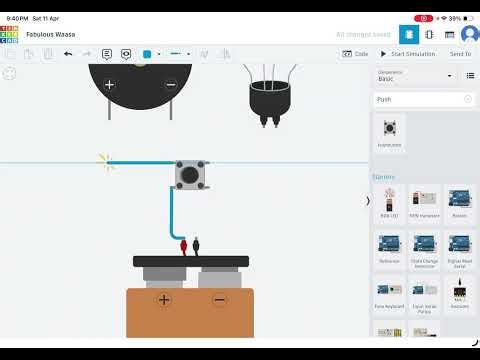 Basic Buzzer System in TinkerCAD