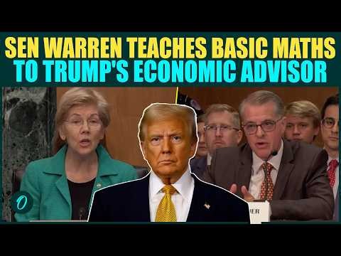 Senator Warren FORCED To Teach Basic Math To Trump’s Economic Pick Awkward Hearing Moment Goes Viral