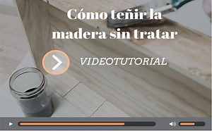 Seguimos aprendiendo más tutoriales para trabajar el acabado de la madera, en concreto, de las piezas sin tratar.