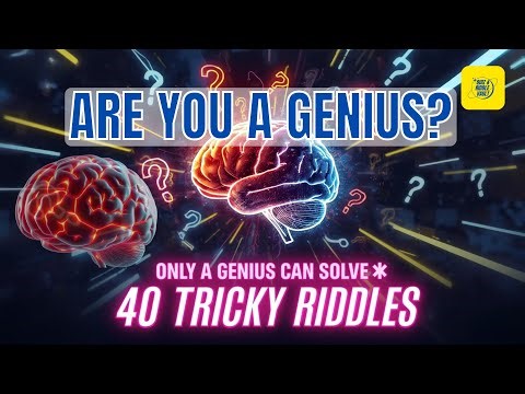 Can You Answer These 40 Tricky Riddles? 🧠 | Only a Genius Can Solve | Quiz & Riddle | Puzzle