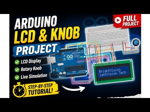 16x2 LCD Display with Arduino UNO in Tinkercad | Beginner Arduino Project