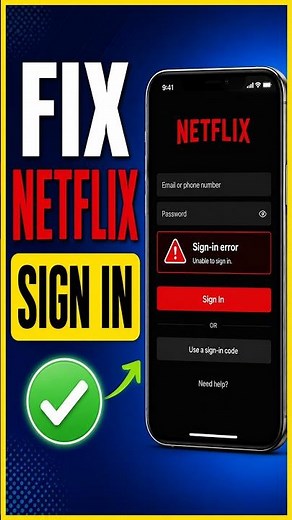 How To Fix Netflix Sign In Problem