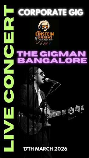 Live Performance | Live Singer | Live Music | Multilingual Singer | Bangalore | India | The GigMan |