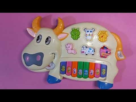 piano toy | musical toy | cow piano toy | fun with animal sounds |colorsfortoddlers |kids piano