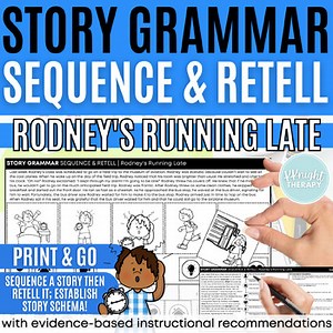 Story Grammar Sequence & Retell | Narrative Language Comprehension | No Prep