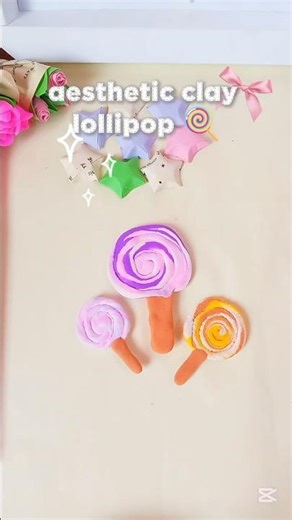 🍭 DIY Foam Clay Lollipop | Super Cute & Easy Craft ✨