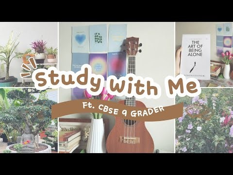 STUDY VLOG 🌿 | Aesthetic+ Productive day as a CBSE 9th grader 📖🎀✨