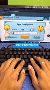 13K views · 2.3K reactions | World Record for fastest typing Speed A to Z Alphabets in 2 seconds #trendingreels #viral #viralvideos #trending #foryou #reels #foryoupage #instagood #instagood #instagram #world #worldrecord #record #facebook #typing #prototyping | Fast Typing Learning | Facebook