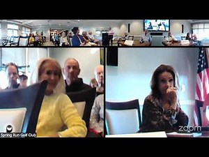 Spring Run Golf Club's Zoom Meeting