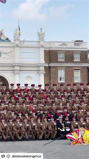 His Royal Highness Crown Prince Frederik of Denmark has presented the 4th Battalion The Princess of Wales’s Royal Regiment with its first set of Colours. The Prince was representing his mother Queen Margrethe II who is Colonel in Chief of the British Army Regiment. The sacred ceremony held at Royal Artillery Barracks Woolwich today was an important milestone for the reserve infantry Battalion that was formed in 2017. The Regiment’s military connection with Denmark dates back to 1689 when Prince 