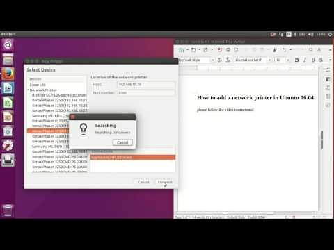 How to install a Network Printer in Ubuntu 16.04