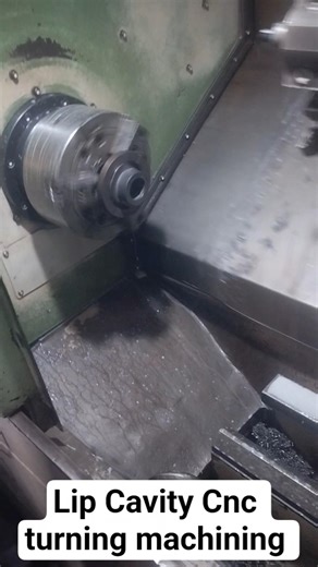 Lip Cavity Cnc turning machining #vlogs #cnc #youtubeshorts