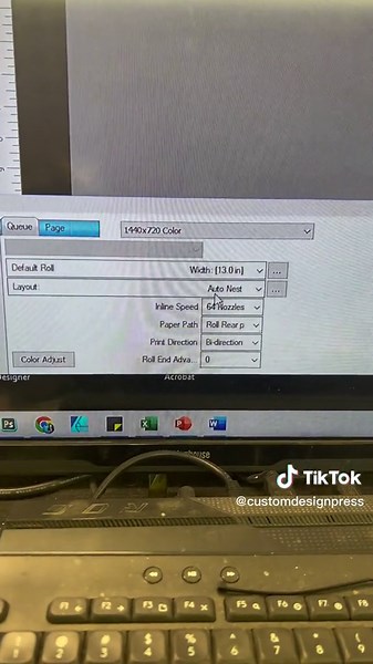 Configuración de alimentación en Cadlink para DTF