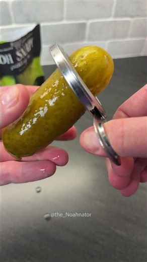 Dill pickle vs egg cutter #satisfying #kitchen #asmr